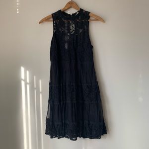 Black lace dress